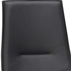 Wohnen Küchenstühle|Esszimmerstühle*Schalenstuhl in Schwarz - echtes Leder - Freedoms (2er Set)