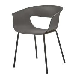 Wohnen Metall-Gartenmöbel*Schalenstuhl mit Armlehnen - Niabelda (2er Set)