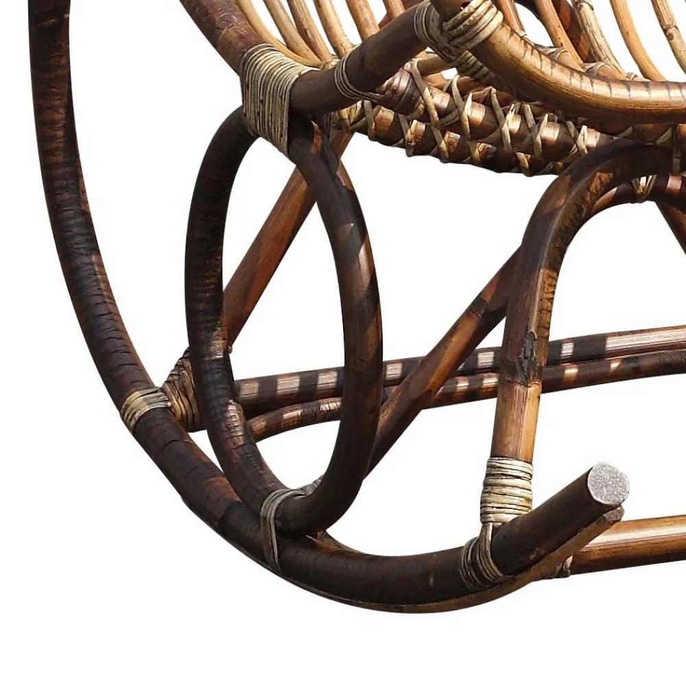 Wohnen Schaukelsessel Cilian aus Rattan