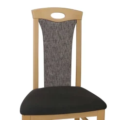 Wohnen Braune Möbel|Küchenstühle*Schicker Hochlehner Stuhl in Braun Dorota & Buche (2er Set)