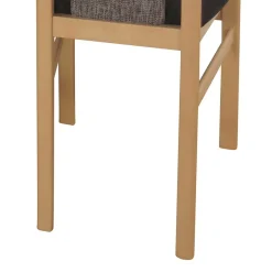 Wohnen Braune Möbel|Küchenstühle*Schicker Hochlehner Stuhl in Braun Dorota & Buche (2er Set)