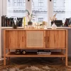 Wohnen Rattanmöbel|Sideboards & Kommoden*Schiebetüren Kommode mit Ablageboden - Indrya