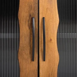 Wohnen Küchenschränke|Sideboards*Schiebetüren Sideboard mit Riffelglas - Aglia