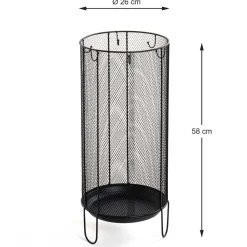 Wohnen Schirmständer*Schirmständer aus Metall in Schwarz - Nurez