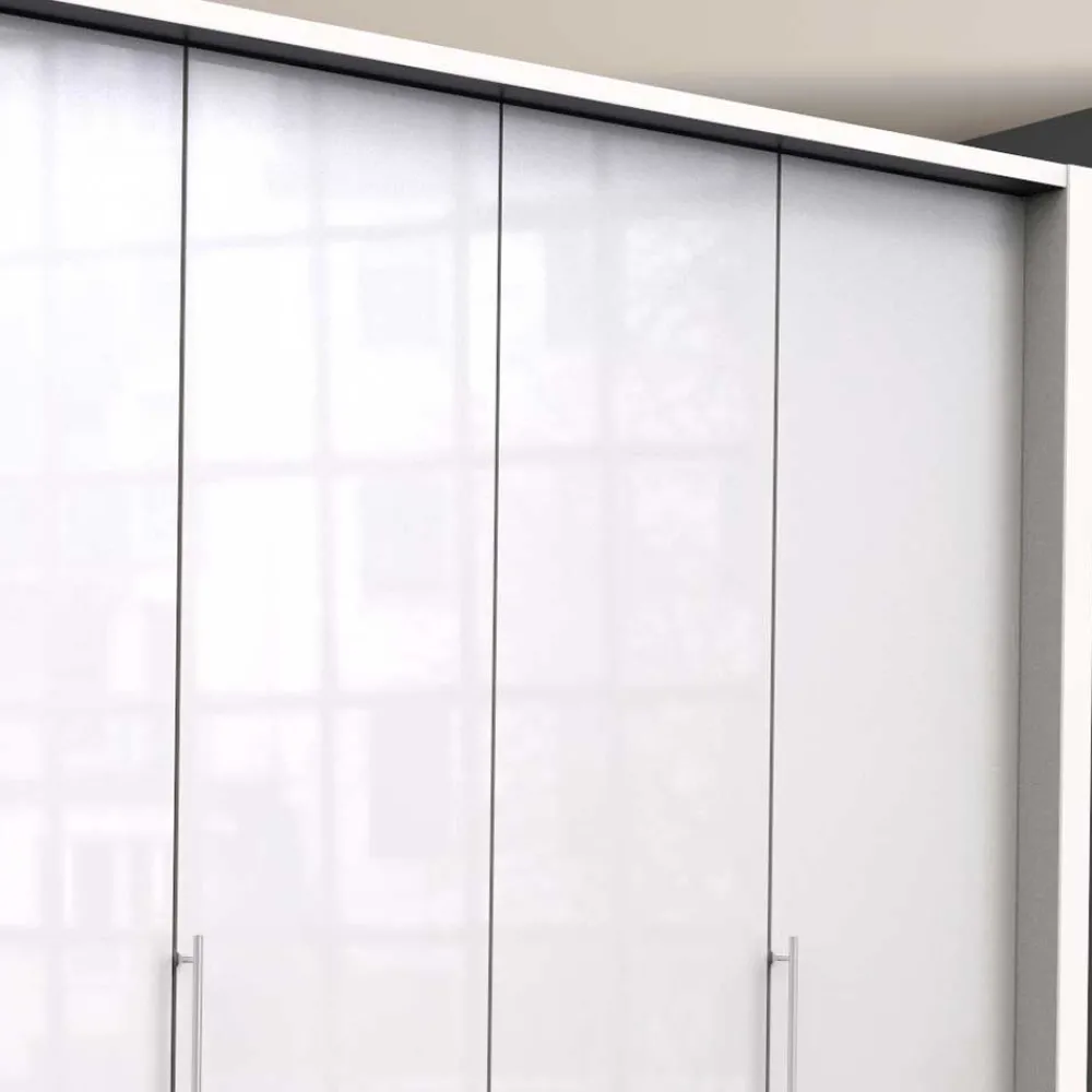 Wohnen Weiße Möbel|Schränke*Schlafbereich Kleiderschrank mit acht Schubkästen - Dolienca