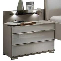 Wohnen Schlafraum Set in Weiß & Grau - Tumiva (vierteilig)