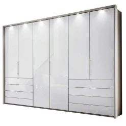 Wohnen Schlafraum Set in Weiß & Grau - Tumiva (vierteilig)