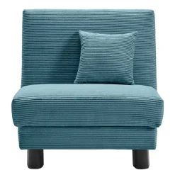Wohnen Sofas|Sofa*Schlafsessel in Petrol aus Cord - Geraldo