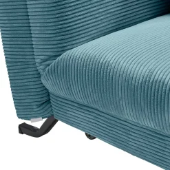 Wohnen Sofas|Sofa*Schlafsessel in Petrol aus Cord - Geraldo