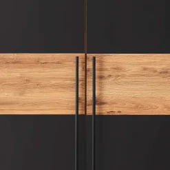 Wohnen Schlafzimmer aus Wildeiche & Metall - Claas (vierteilig)