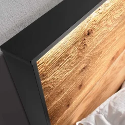 Wohnen Schlafzimmer aus Wildeiche & Metall - Claas (vierteilig)