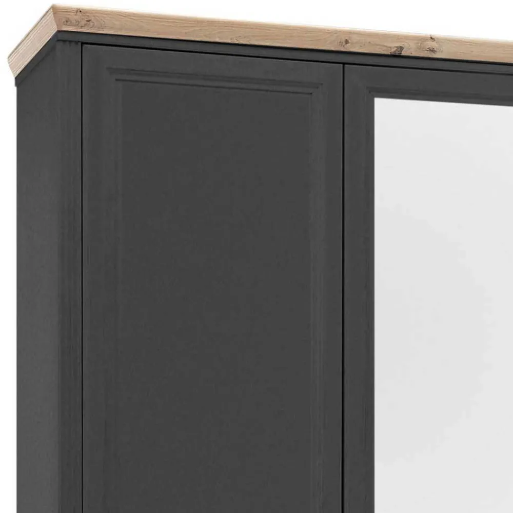 Wohnen Schlafzimmer Bettanlage und Schrank Set - Zenuvra (vierteilig)