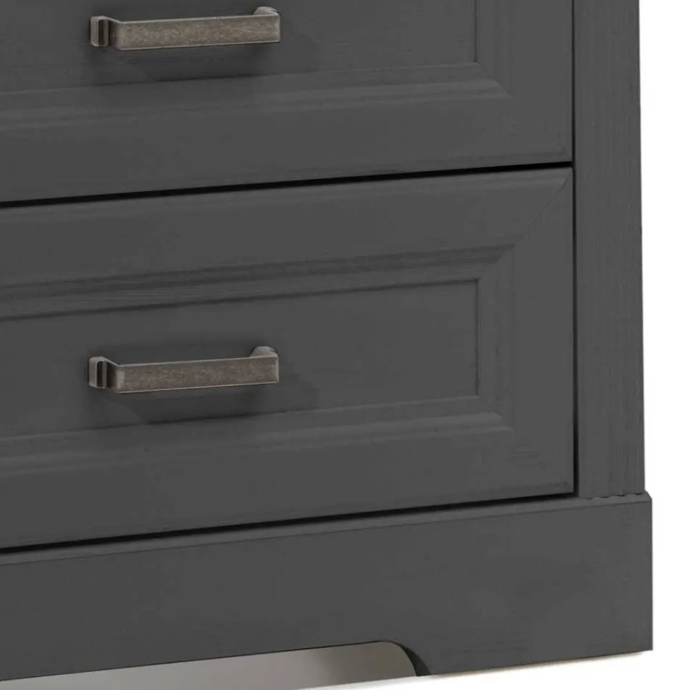 Wohnen Schlafzimmer Bettanlage und Schrank Set - Zenuvra (vierteilig)