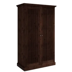 Wohnen Schlafzimmer Kleiderschrank in Dunkelbraun - Nauizia