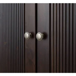 Wohnen Schlafzimmer Kleiderschrank in Dunkelbraun - Nauizia