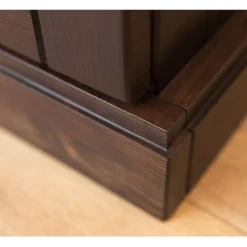 Wohnen Schlafzimmer Kleiderschrank in Dunkelbraun - Nauizia