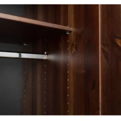 Wohnen Schlafzimmer Kleiderschrank in Dunkelbraun - Nauizia