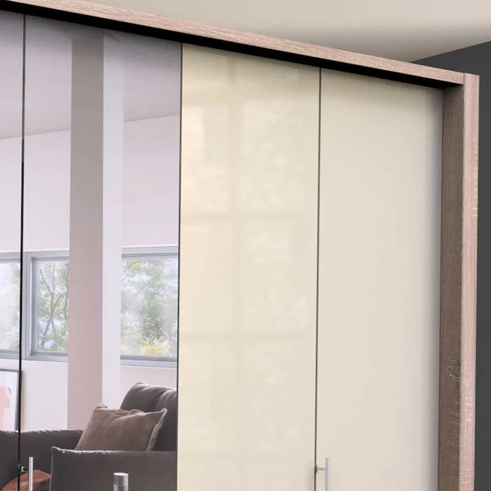 Wohnen Schränke|Kleiderschränke*Schlafzimmer Kleiderschrank mit Spiegel Falttür - Rativian