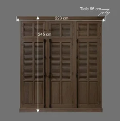 Wohnen Schlafzimmer Kleiderschrank Taunton mit drei Türen