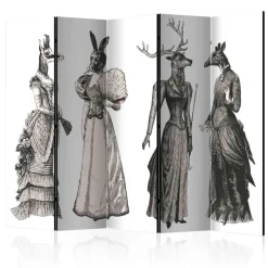 Wohnen Vintage Möbel*Schlafzimmer Paravent Tierische Damen - Zusanna