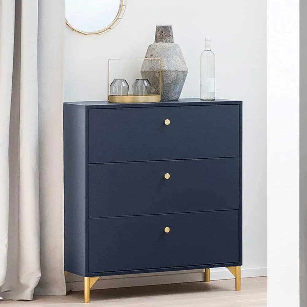 Wohnen Schlafzimmerkommode mit drei Schubladen - Inbano