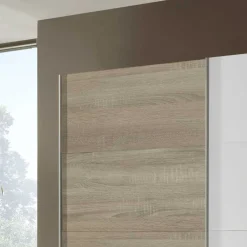 Wohnen Schlafzimmerschrank Arno mit Weißglas