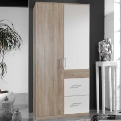 Wohnen Schlafzimmerschrank mit drei Schubladen & zwei Türen - Coros