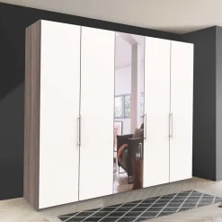 Wohnen Schlafzimmerschrank mit Metallgriffen - Tivierto I