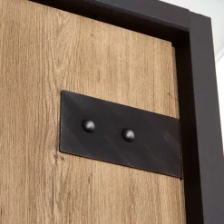 Wohnen Schwarze Möbel|Kleiderschränke*Schlafzimmerschrank mit sechs Schubladen & Türen - Bram