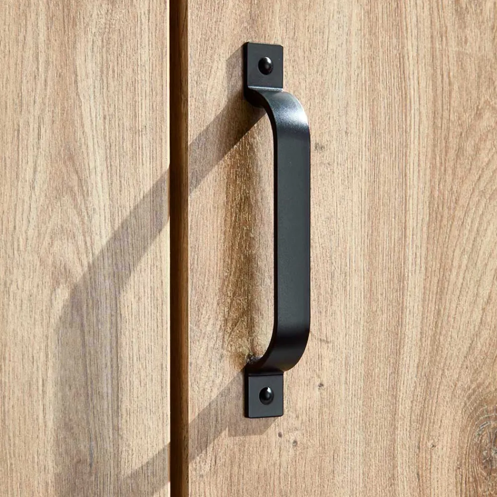 Wohnen Schwarze Möbel|Kleiderschränke*Schlafzimmerschrank mit sechs Schubladen & Türen - Bram