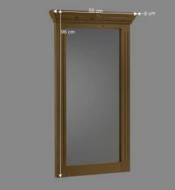 Wohnen Spiegel|Flurspiegel*Schlafzimmerspiegel Olrinova aus Fichte Massivholz