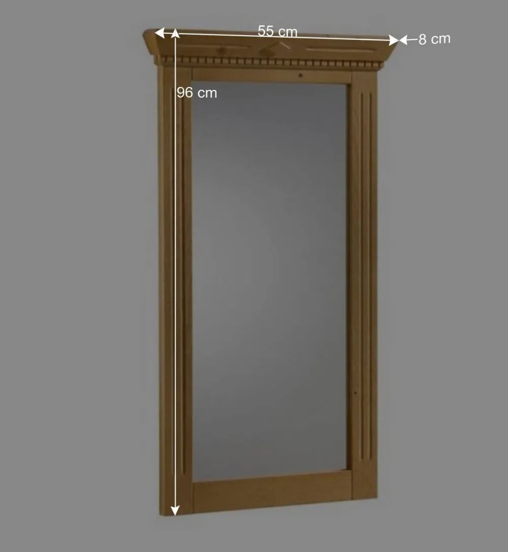 Wohnen Spiegel|Flurspiegel*Schlafzimmerspiegel Olrinova aus Fichte Massivholz