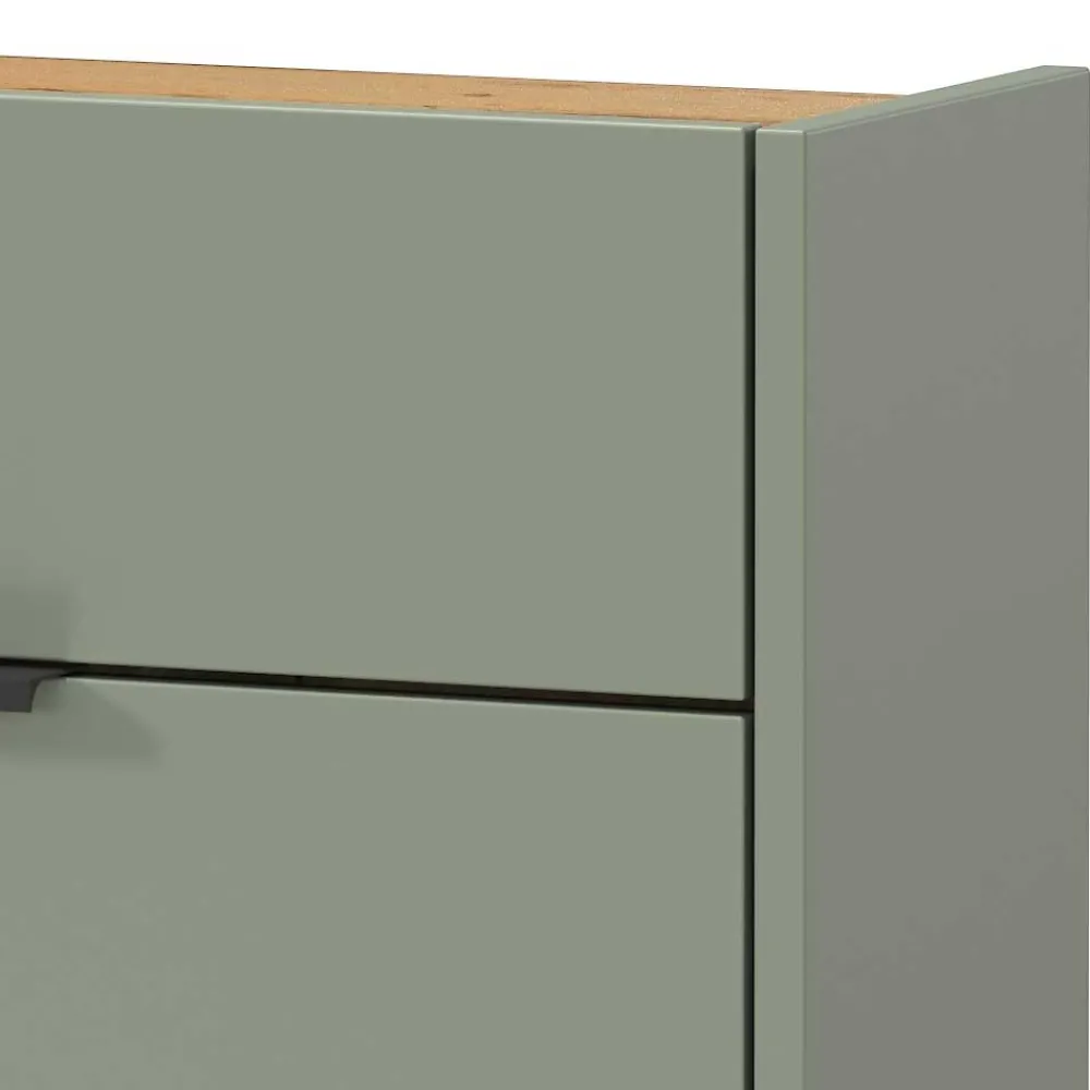 Wohnen Schlanker Schuhschrank in Graugrün - Point