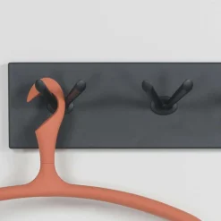 Wohnen Garderoben|Garderoben*Schlichte Stahl Wandgarderobe mit 6 Kleiderhaken - Tarado