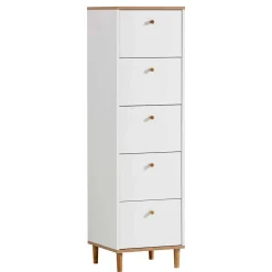 Wohnen Schmale Kommode mit fünf Schubladen - Ambreros