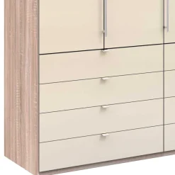 Wohnen Schmaler Kleiderschrank in Cremefarben - Rativian