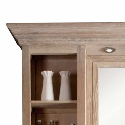 Wohnen Schmales Badezimmermöbel-Set Vish im rustikalen Landhausstil