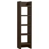 Wohnen Wohnzimmer-Regale|Esszimmerregale*Schmales Regal in Dunkelbraun - Belpasso