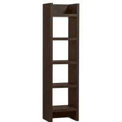 Wohnen Wohnzimmer-Regale|Esszimmerregale*Schmales Regal in Dunkelbraun - Belpasso