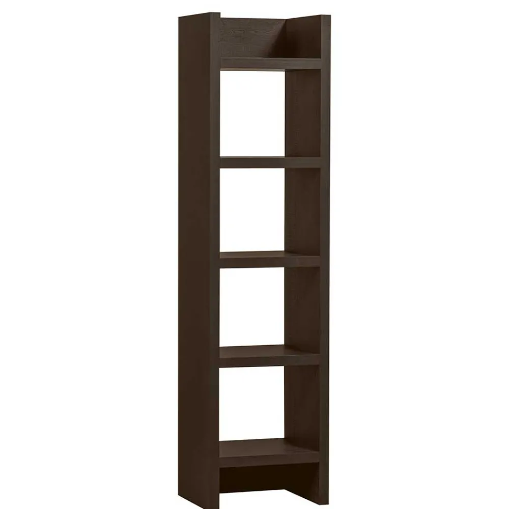 Wohnen Wohnzimmer-Regale|Esszimmerregale*Schmales Regal in Dunkelbraun - Belpasso