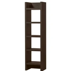 Wohnen Wohnzimmer-Regale|Esszimmerregale*Schmales Regal in Dunkelbraun - Belpasso