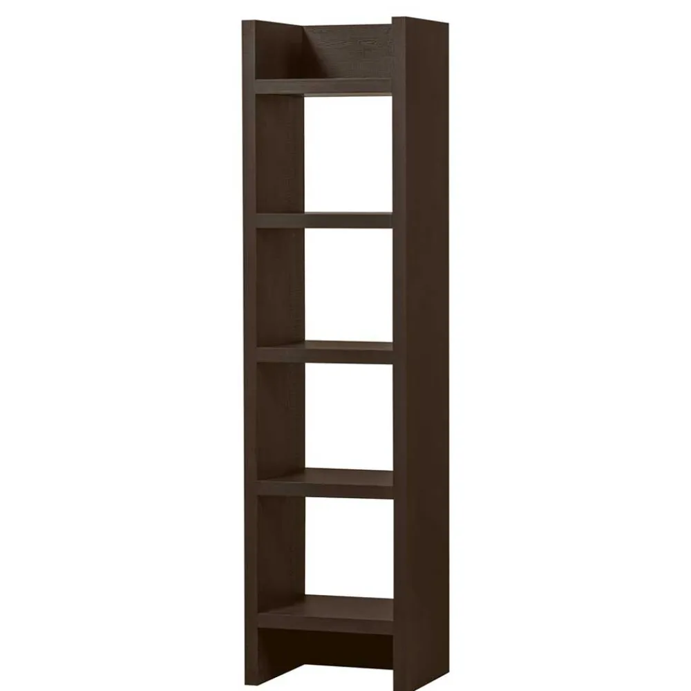 Wohnen Wohnzimmer-Regale|Esszimmerregale*Schmales Regal in Dunkelbraun - Belpasso