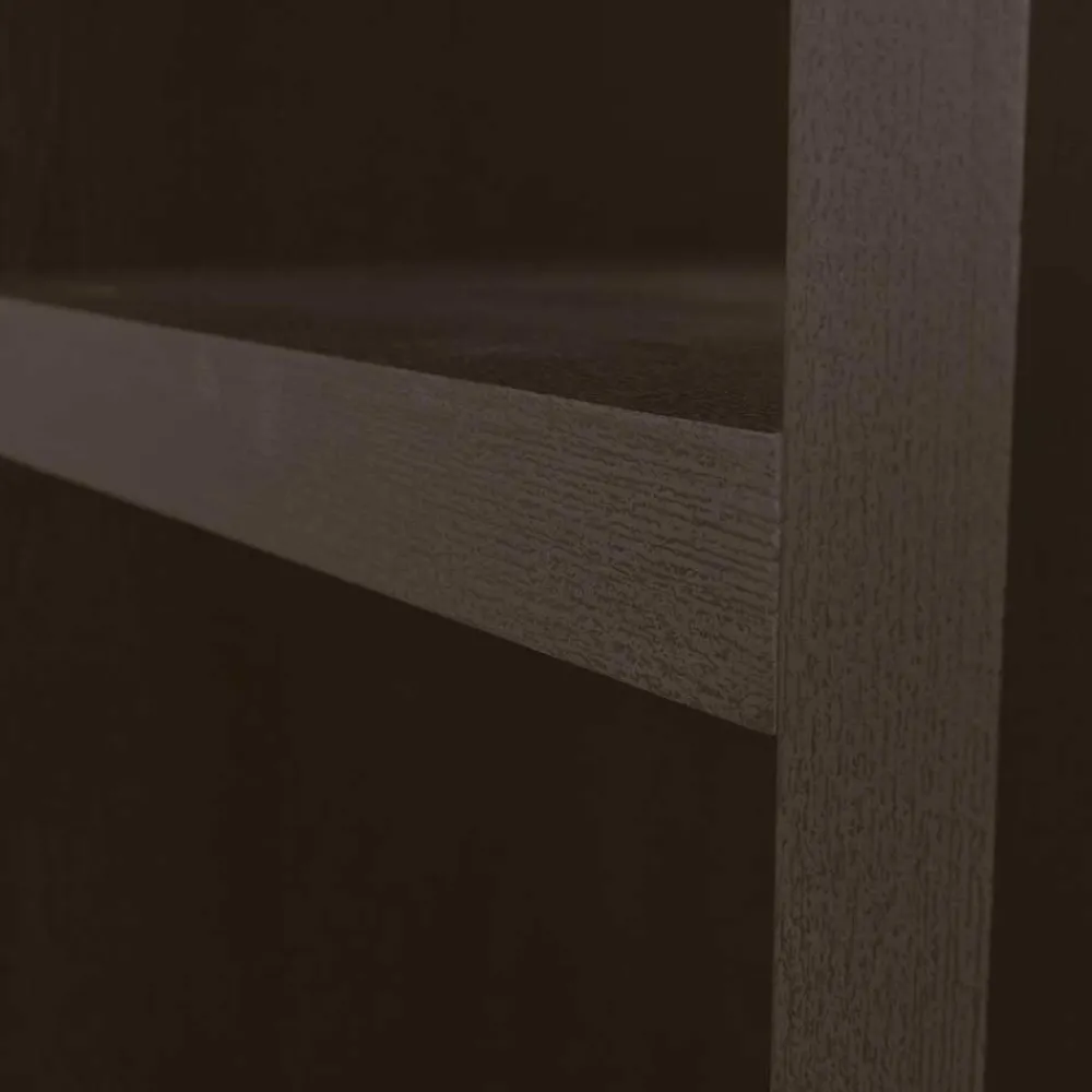 Wohnen Wohnzimmer-Regale|Esszimmerregale*Schmales Regal in Dunkelbraun - Belpasso