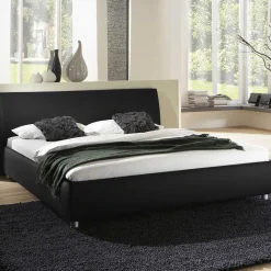 Wohnen Betten|Betten*Schönes Stoffbett Fidelphia in Schwarz