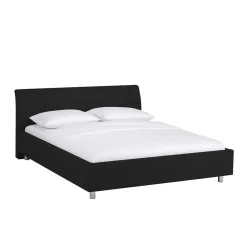 Wohnen Betten|Betten*Schönes Stoffbett Fidelphia in Schwarz