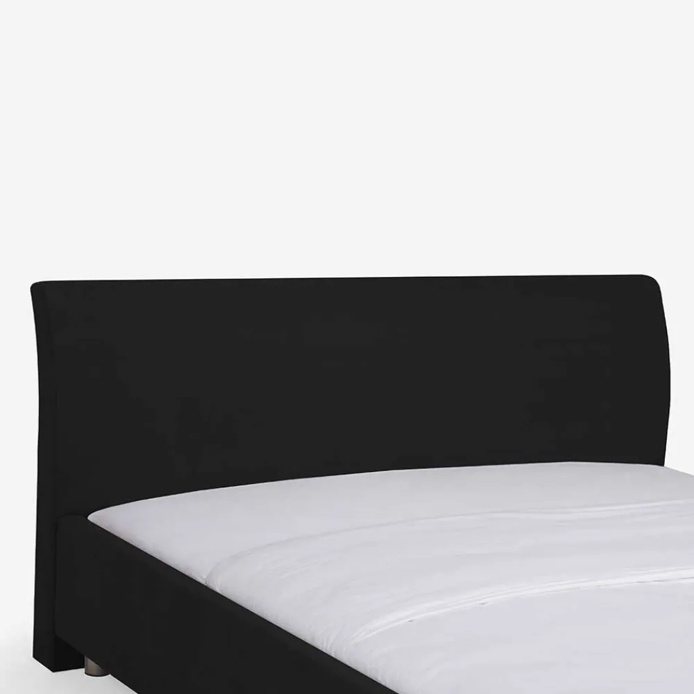 Wohnen Betten|Betten*Schönes Stoffbett Fidelphia in Schwarz