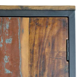 Wohnen Esszimmer-Vitrinen|Shabby Chic Möbel*Schrank aus Recyclingholz mit Lackresten - Miriam