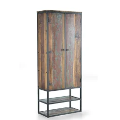 Wohnen Esszimmer-Vitrinen|Shabby Chic Möbel*Schrank aus Recyclingholz mit Lackresten - Miriam