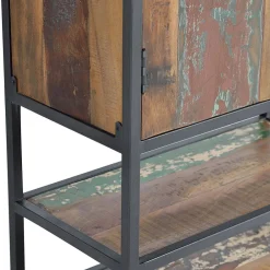 Wohnen Esszimmer-Vitrinen|Shabby Chic Möbel*Schrank aus Recyclingholz mit Lackresten - Miriam