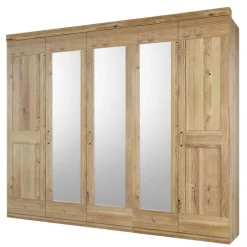 Wohnen Schrank fürs Schlafzimmer 5-türig - 3 Spiegel - Zamron